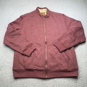 Outdoor Life Jacket Mens Extra Large Red Full Zip Sherpa Lined Warm Casual Coat